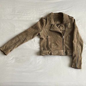 BLANKNYC Sand Stoner Moto Jacket, Size Small